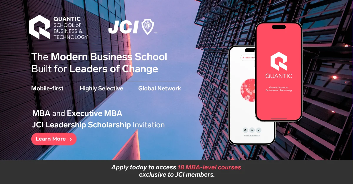 Empowering JCI Members Through Innovative Business Education: New Partnership with Quantic School of Business and Technology